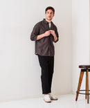 【BLUE STANDARD/ブルースタンダード】【涼しくさらさらな肌ざわりの綿麻シャツ】コットンリネンミックス 7分袖シャツ レギュラーフィット 無地 通気性 清涼感 吸水速乾 紫外線対策