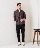 【BLUE STANDARD/ブルースタンダード】【涼しくさらさらな肌ざわりの綿麻シャツ】コットンリネンミックス 7分袖シャツ レギュラーフィット 無地 通気性 清涼感 吸水速乾 紫外線対策