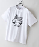 【HEAT BLOCKER/ヒートブロッカー】【まるで着る日傘！遮熱＆UVカット】コットンライク プリントTシャツ レトロサーフ 吸水速乾 アンチピリング イージーケア ユニセックス