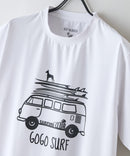 【HEAT BLOCKER/ヒートブロッカー】【まるで着る日傘！遮熱＆UVカット】コットンライク プリントTシャツ レトロサーフ 吸水速乾 アンチピリング イージーケア ユニセックス