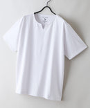 【HEAT BLOCKER/ヒートブロッカー】【まるで着る日傘！遮熱＆UVカット】コットンライク キーネックTシャツ 吸水速乾 アンチピリング イージーケア ユニセックス
