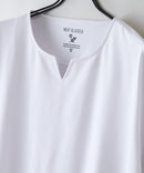 【HEAT BLOCKER/ヒートブロッカー】【まるで着る日傘！遮熱＆UVカット】コットンライク キーネックTシャツ 吸水速乾 アンチピリング イージーケア ユニセックス