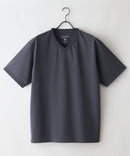 【HEAT BLOCKER/ヒートブロッカー】【まるで着る日傘！遮熱＆UVカット】コットンライク VネックTシャツ 吸水速乾 アンチピリング イージーケア ユニセックス