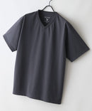 【HEAT BLOCKER/ヒートブロッカー】【まるで着る日傘！遮熱＆UVカット】コットンライク VネックTシャツ 吸水速乾 アンチピリング イージーケア ユニセックス