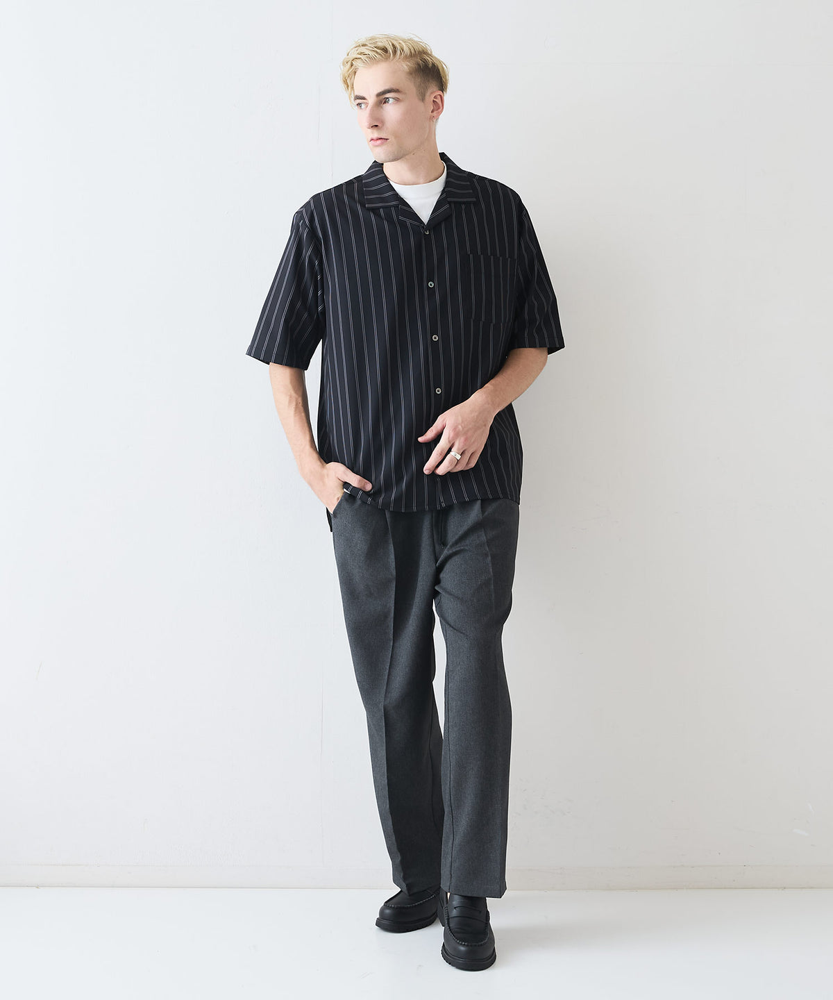 【utau_vintage】 デオドラントドライ 吸水速乾 UVカット ストレッチ無地 ストライプ