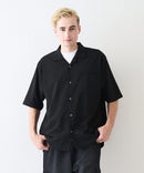 デオドラントドライ 吸水速乾 UVカット ストレッチ無地 ストライプ オープンカラーシャツ 開襟シャツ【BLUE STANDARD/ブルースタンダード】