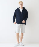 【Blue Standard/ブルースタンダード】ドライリップル フルジップパーカー 吸水速乾 ストレッチ イージーケア さらさら快適 日焼け対策 冷房対策