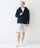 【Blue Standard/ブルースタンダード】ドライリップル フルジップパーカー 吸水速乾 ストレッチ イージーケア さらさら快適 日焼け対策 冷房対策