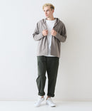 【Blue Standard/ブルースタンダード】ドライリップル フルジップパーカー 吸水速乾 ストレッチ イージーケア さらさら快適 日焼け対策 冷房対策