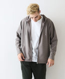 【Blue Standard/ブルースタンダード】ドライリップル フルジップパーカー 吸水速乾 ストレッチ イージーケア さらさら快適 日焼け対策 冷房対策