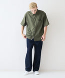 快適素材 リネンタッチ半袖シャツ ドライタッチ 速乾【NATURAL STORY/ナチュラルストーリー】