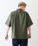 快適素材 リネンタッチ半袖シャツ ドライタッチ 速乾【NATURAL STORY/ナチュラルストーリー】