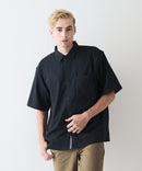 快適素材 リネンタッチ半袖シャツ ドライタッチ 速乾【NATURAL STORY/ナチュラルストーリー】