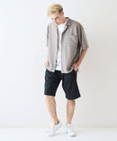 快適素材 リネンタッチ ショートパンツ ドライタッチ 速乾 シャリパン ストレッチ【NATURAL STORY/ナチュラルストーリー】