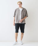 快適素材 リネンタッチ ショートパンツ ドライタッチ 速乾 シャリパン ストレッチ【NATURAL STORY/ナチュラルストーリー】