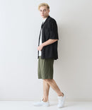 快適素材 リネンタッチ ショートパンツ ドライタッチ 速乾 シャリパン ストレッチ【NATURAL STORY/ナチュラルストーリー】