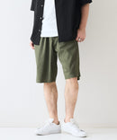 快適素材 リネンタッチ ショートパンツ ドライタッチ 速乾 シャリパン ストレッチ【NATURAL STORY/ナチュラルストーリー】