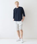 快適素材 リネンタッチ ショートパンツ ドライタッチ 速乾 シャリパン ストレッチ【NATURAL STORY/ナチュラルストーリー】