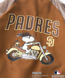 【PEANUTS×MLB】オリジナルデザイン スタジャン バーシティージャケット アワードジャケット ドジャース ヤンキース パドレス