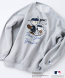 【PEANUTS×MLB】オリジナルデザイン 裏起毛トレーナー ヤンキース ドジャース カブス キャラクター