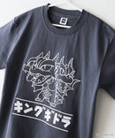 【GODZILLA/ゴジラ】【コットン100％のしっかりした生地 親子でお揃いコーデにも！】KIDS オリジナルデザイン 刺繍Tシャツ ゴジラ キングギドラ メカゴジラ コラボ 特撮 映画 キャラT オーバーサイズ 130 140 150 160