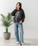 【CONVERSE/コンバース】×【TOM AND JERRY/トムとジェリー】オーバーサイズ プリント スウェットトレーナー