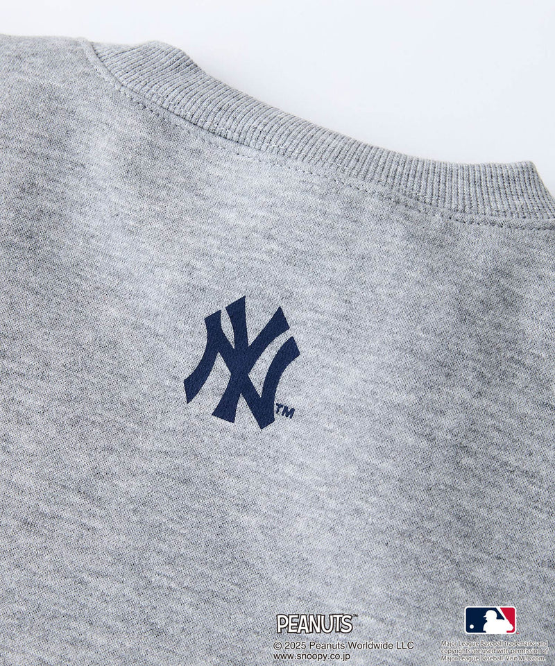 【PEANUTS×MLB】オリジナルデザイン KIDS裏起毛トレーナー キッズサイズ ヤンキース ドジャース カブス キャラクター