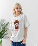 【Monchhichi/モンチッチ】【限定オリジナルデザイン】モンチッチ Tシャツ コットン100% ドロップショルダーシルエット プリント サガラ刺繍 半袖 カットソー キャラクター レトロ ユニセックス