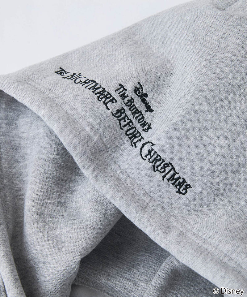 【DISNEY/ディズニー】＜ナイトメアー・ビフォア・クリスマス＞＜ディズニーヴィランズ＞ビッグシルエット 裏起毛 プルオーバーパーカー フーディー ドロップショルダー オーバーサイズ