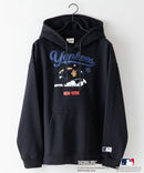 【MLB ×PEANUTS】別注コラボ 裏起毛 フーディー プルオーバー パーカー ドロップショルダー オーバーサイズ