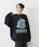 【SEQUENZ/シークエンズ】TP C/N KNIT/スヌーピー ニット クルーネック ワイドシルエット ジャガード