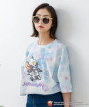 新柄追加！！【TOM AND JERRY/トムとジェリー】オリジナルデザイン 刺繍 Tシャツ ジェリー タフィー ドロップショルダー ビッグシルエット ユニセックス キャラクター