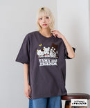 【タマ＆フレンズ～うちのタマ知りませんか？】オリジナルデザインTシャツ バイキンくん 刺繍 ドロップショルダー ユニセックス