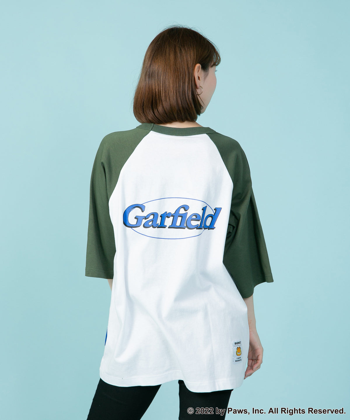 Garfield】 ガーフィールド コラボ ラグラン Tシャツ Y2K ストリート
