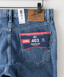 【EDWIN/エドウイン】403 スタンダードストレート ライトブルー インターナショナルベーシック E403-398