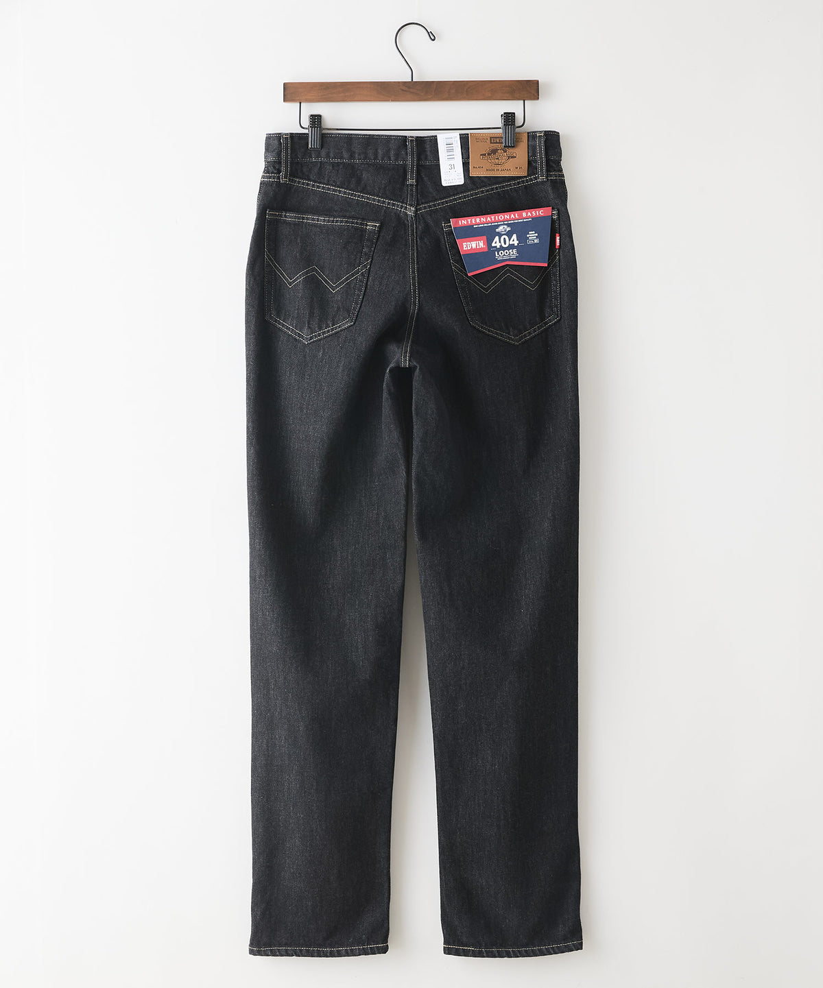 EDWIN/エドウイン】404 ルーズストレート ブラック インターナショナル