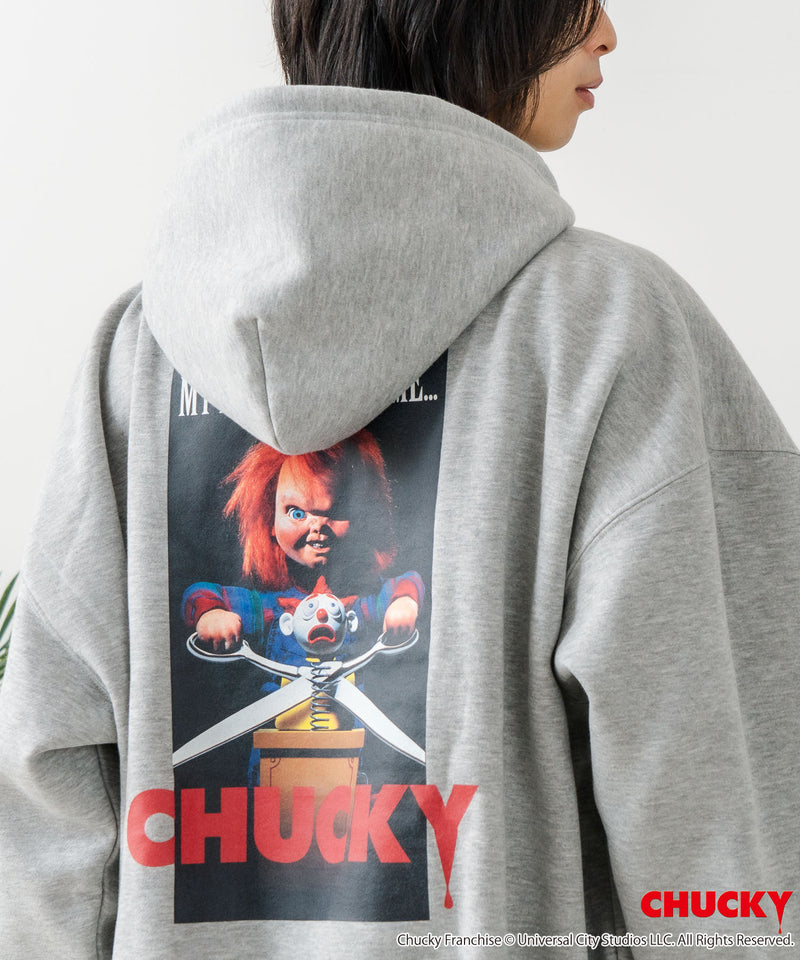 【CHUCKY/チャッキー】オリジナルデザイン 裏起毛パーカー フーディー CHUCKY チャッキー ティファニー