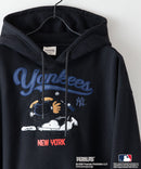 【MLB ×PEANUTS】別注コラボ 裏起毛 フーディー プルオーバー パーカー ドロップショルダー オーバーサイズ