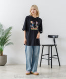 【DISCUS/ディスカス】【選べる丈感・ビーバス＆バッドヘッド】DISCUS×BEAVIS AND BUTT-HEAD コラボＴシャツ 綿100% クルーネック アニメ キャラクタープリント アメカジ ストリート