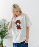 【Monchhichi/モンチッチ】【限定オリジナルデザイン】モンチッチ Tシャツ コットン100% ドロップショルダーシルエット プリント サガラ刺繍 半袖 カットソー キャラクター レトロ ユニセックス
