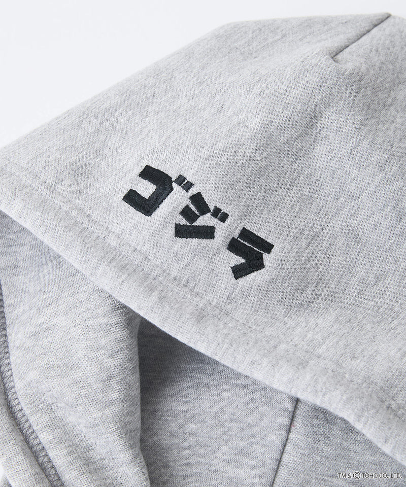 【GODZILLA/ゴジラ】ゴジラ キングギドラ オリジナルデザイン ビッグシルエット 裏起毛 プルオーバーパーカー フーディー ドロップショルダー オーバーサイズ