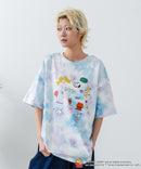 【PEANUTS /ピーナッツ】 オリジナルデザイン 刺繍 Tシャツ スヌーピー  ベル ドロップショルダー ビッグシルエット ユニセックス キャラクター