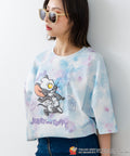 新柄追加！！【TOM AND JERRY/トムとジェリー】オリジナルデザイン 刺繍 Tシャツ ジェリー タフィー ドロップショルダー ビッグシルエット ユニセックス キャラクター