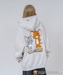 【TOM and JERRY/トムとジェリー】【ユニセックスデザインでリンクコーデにも◎】裏起毛プルオーバーパーカー フーディ 保温 カジュアル キャラクター トム ジェリー タフィー サカナ