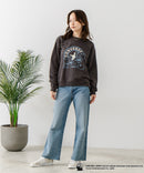 【CONVERSE/コンバース】×【TOM AND JERRY/トムとジェリー】オーバーサイズ プリント スウェットトレーナー