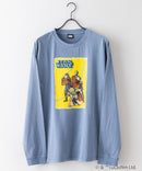 【STAR WARS/スター・ウォーズ】パウダーブリーチ加工 ビッグシルエットロンT ドロップショルダー オーバーサイズ ヴィンテージ加工】