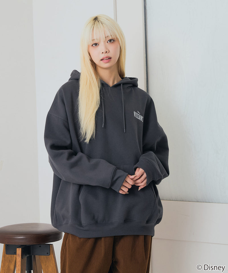 【DISNEY/ディズニー】＜ナイトメアー・ビフォア・クリスマス＞＜ディズニーヴィランズ＞ビッグシルエット 裏起毛 プルオーバーパーカー フーディー ドロップショルダー オーバーサイズ