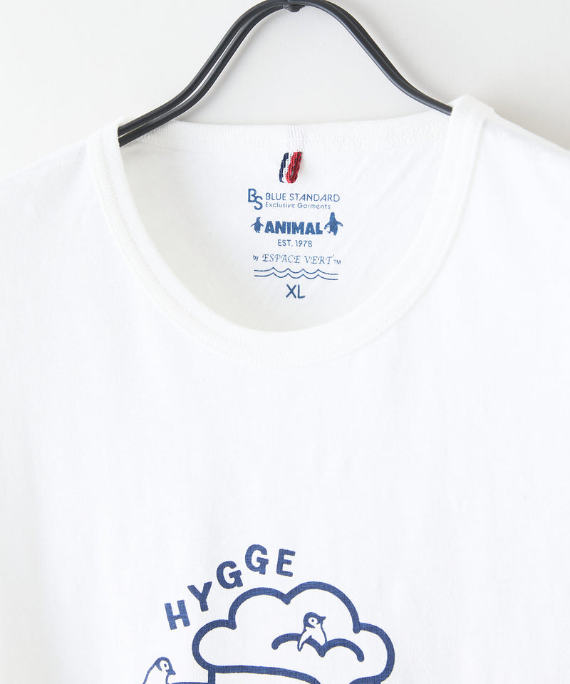 【Blue Standard/ブルースタンダード】スラブコットン アニマルプリント Tシャツzo
