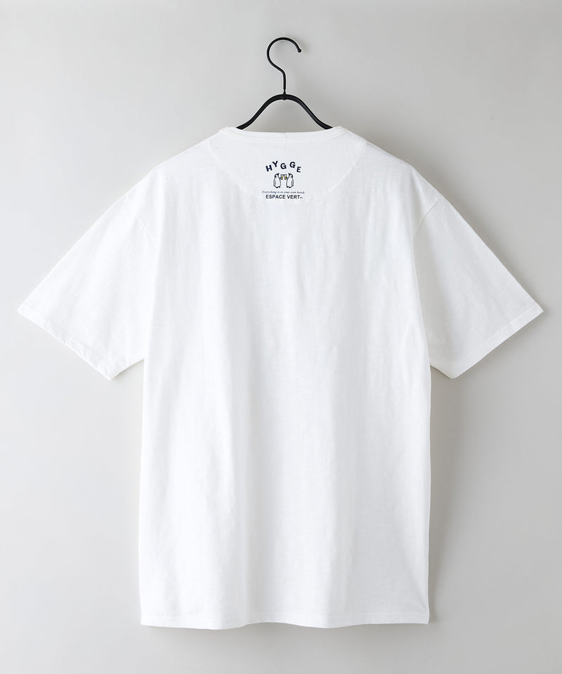 【Blue Standard/ブルースタンダード】スラブコットン アニマルプリント Tシャツzo