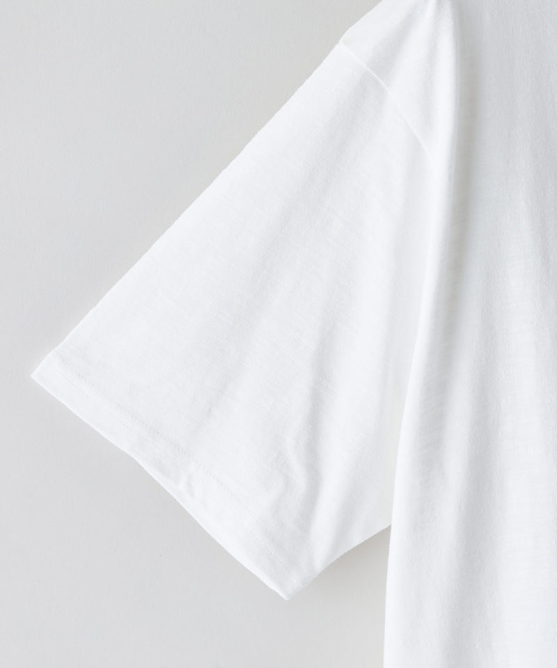 【Blue Standard/ブルースタンダード】スラブコットン アニマルプリント ポケット付Tシャツzo